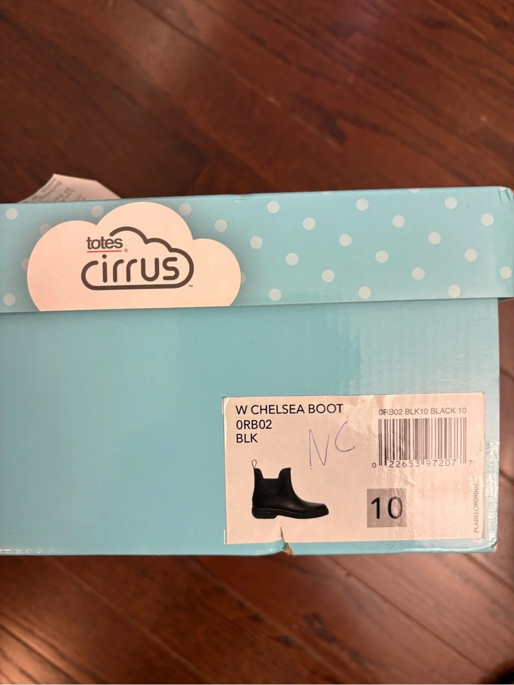 Totes Cirrus Black Chelsea Rain Boots